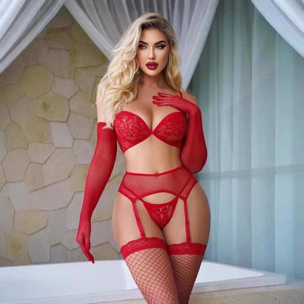 Five Pics Stocking Night Dress - Image 4