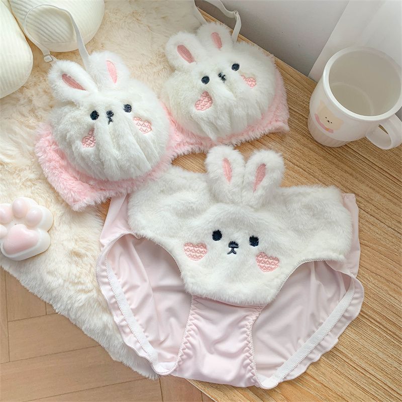 O1CN01YUGWag1cAzUJMolf7_2219146173561-0-cib.jpg Premium Quality Rabbit Style Bra - Image 1