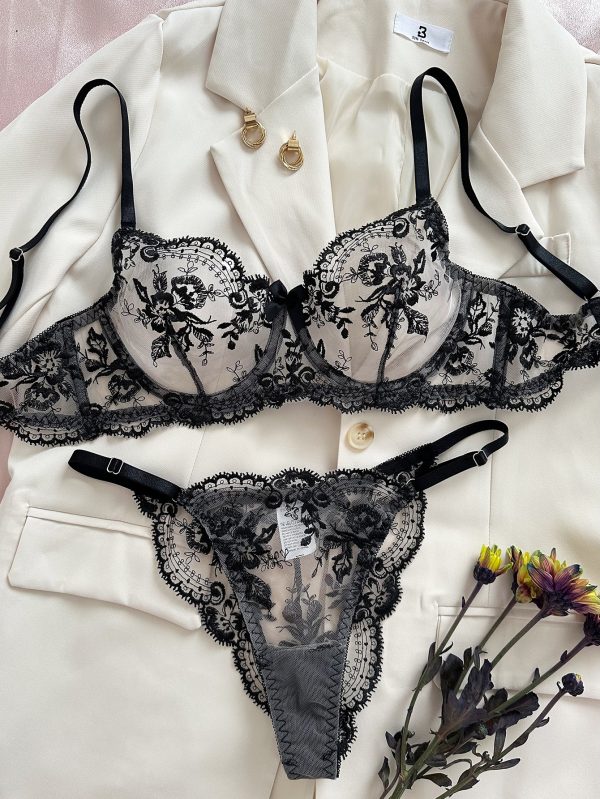 Honeymoon Transparent Bra Panty Set - Image 8