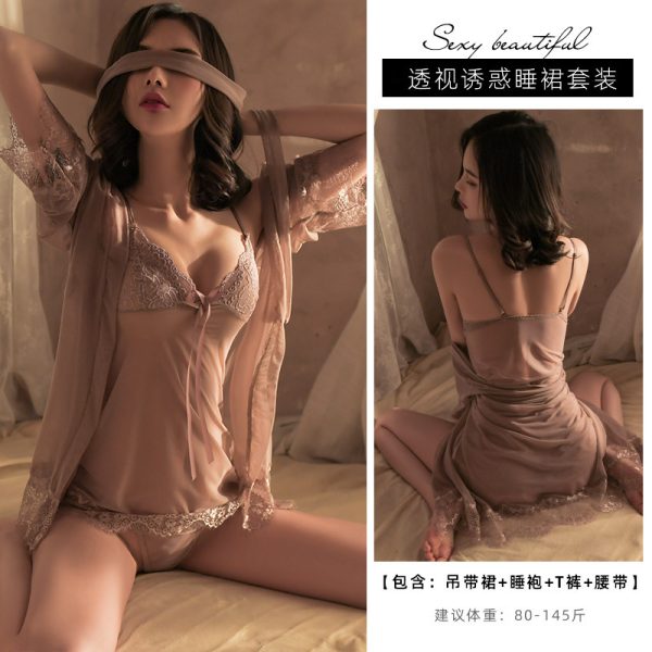 Beautiful Baby doll Made in China Women three part Night Dress - Image 3