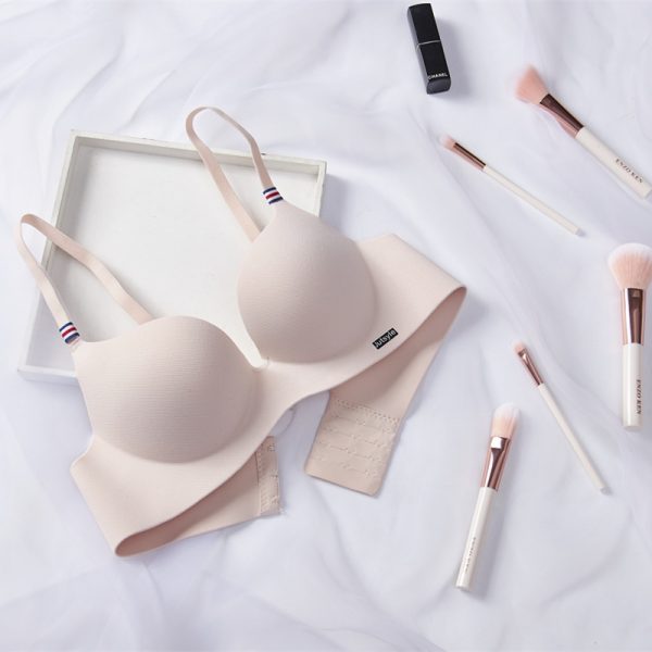New British Style Ice Silk No-steel Ring Girls Adjustable Bra Skin-GAB - Image 2
